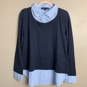 Tommy Hilfiger navy blue woman layer  top
